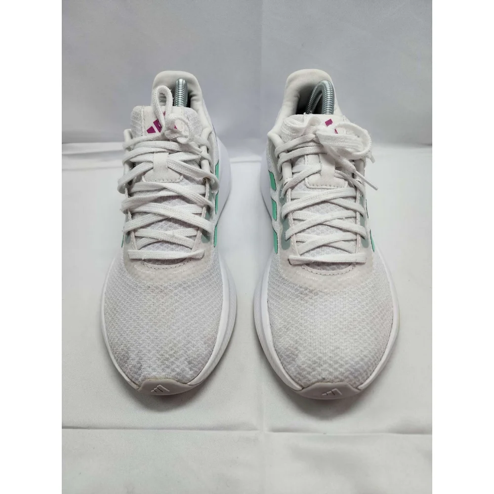 Adidas Runfalcon 3.0 Women's Running Shoes Light Grey Mint Green Size 9 Used